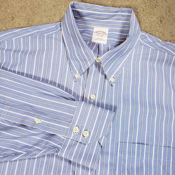 Brooks Brothers Other - Vintage Brooks Brothers Makers Button Down Shirt Mens Blue Tailored Bespoke (M)